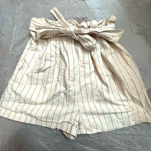 ASOS striped cream bucket shorts